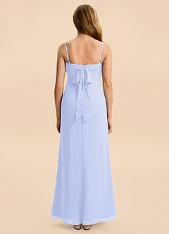 Azazie Nettie Junior Lavender A-Line Pleated Chiffon Dress image2