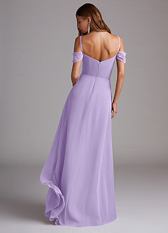 Azazie Marley Bridesmaid Dresses Lilac A-Line Off the Shoulder Chiffon Convertible Dress image2
