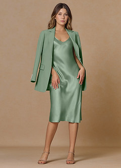 front Rowan Matcha Refined Weave Performance 2-Piece Suit