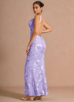 Robe Maxi Violet Pâle Ivellea image3