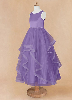 Azazie Sofia Flower Girl Dresses Tahiti A-Line Beaded Tulle Dress image10