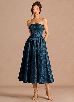 Sadie Navy Midi Dress image4