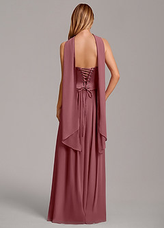 Azazie Cadence Suknie dla druhen Linia A Gorset Satyna elastyczna Do ziemi Sukienka image4