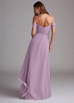 Azazie Marley Bridesmaid Dresses Wisteria A-Line Off the Shoulder Chiffon Convertible Dress image7