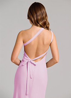 Azazie Monroe Suknie dla druhen Osłona Jedno ramię Szyfon Do ziemi Sukienka image6