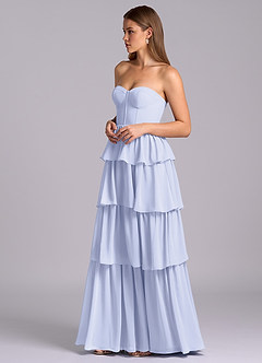 Azazie Faye Jurken voor bruidsmeisjes Jurk van Chiffon met A-Lijn Sweetheart Halslijn Lavendel image5