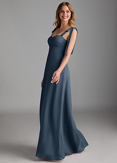 Azazie Lizet Bridesmaid Dresses Neptune A-Line Sweetheart Neckline Chiffon Dress image4