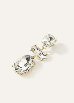 front Statement Crystal Drop Earrings