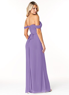 Azazie Joretta Abiti da Damigella Abito Convertibile A-Line in Chiffon Scollo a Cuore Tahiti image5