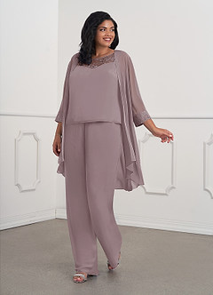 Azazie Maura Mother of the Bride Dresses Dusk Jumpsuit/Pantsuit Sequins Chiffon Dress image6