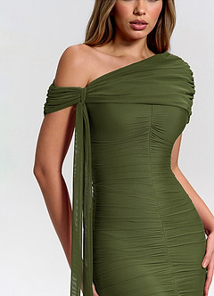 Valeraine Olive Maxi Dress image2