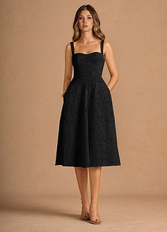 Vestido Negro Midi Liz image3