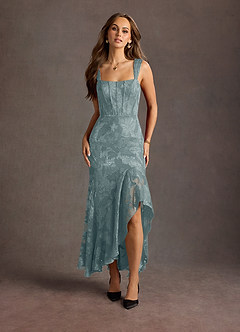 Remi Powder Blue Maxi Dress | Azazie