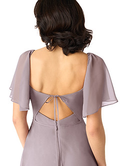 Azazie Chloe Bridesmaid Dresses Dusk A-Line Sweetheart Neckline Chiffon Dress image3