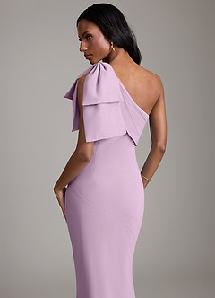 Azazie Yuanna Bridesmaid Dresses Wisteria Mermaid One Shoulder Chiffon Dress image7