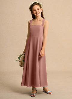 Azazie Tater Girl Flower Girl Klänningar Klä A-Line i Chiffong Plisserad image1