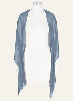 front Azazie Matching Color Ireland Chiffon Shawl
