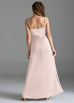 Azazie Maci Junior Klä av Sjöjungfru i Stretch Satin Plisserad image2