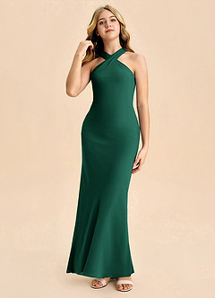 Azazie Doretta Junior Klä av Tubklänning i Chiffong Plisserad image3