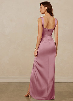 Christian Siriano Bridal for Azazie 1017 Final Sale Vintage Mauve Sheath Sweetheart Neckline Stretch Satin Dress image5