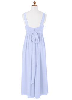 Azazie Kora Junior Lavender A-Line Pleated Chiffon Dress image6