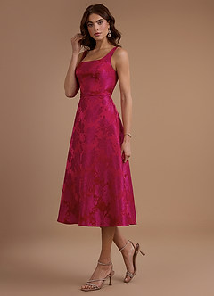 Kaylen Midi Klänning Ruby Fuchsia image4