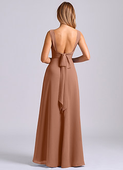 Azazie Beatrice Bridesmaid Dresses Bronzer A-Line Sweetheart Neckline Chiffon Dress image2