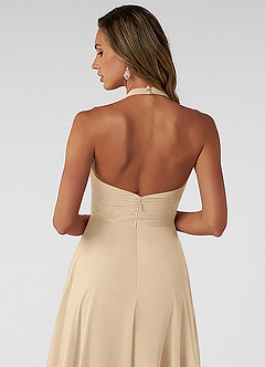 Azazie Tessie Suknie dla druhen Linia A Pofałdowany Szyfon Długość kostki Sukienka image4