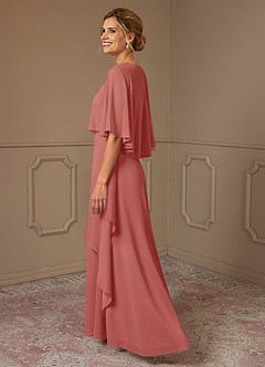 Azazie Bowie Suknie dla Matki Panny Młodej Linia A Szyfon Długość podłogi Sukienka image3