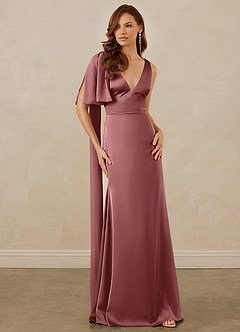 Christian Siriano Bridal for Azazie 1011 Robes de demoiselle d'honneur Robe Sirène en Satin extensible Arc Améthyste image5