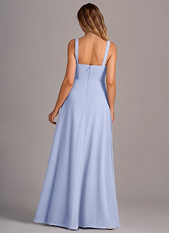 Azazie Debra Bridesmaid Dresses Ice A-Line with Pockets Chiffon Convertible Dress image6