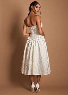 Midi jurk Astra Franse Witte image3