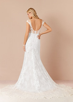 Azazie Bellarosa Final Sale Mermaid Sequins Lace Brides Dress image2