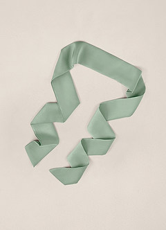 front Matching Color Stretch Satin Hair Scarf
