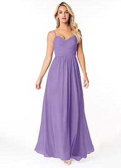Azazie Lisbon Abiti da Damigella Abito A-Line in Chiffon Scollo a Cuore Tahiti image5