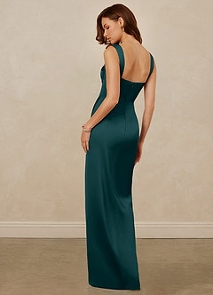 Christian Siriano Bridal for Azazie 1017 Brautjungfernkleider Etui Herzausschnitt Stretch-Satin Kleid Kiefer image6