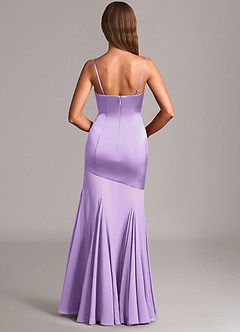 Azazie Uma Robes de demoiselle d'honneur Robe Sirène Convertible en Mousseline de soie Sans bretelles Lilas image5
