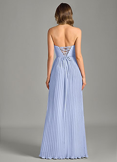 Azazie Becka Bridesmaid Dresses Ice A-Line Strapless Chiffon Dress image2