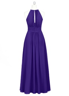 Azazie Bonnie Bridesmaid Dresses Regency A-Line Keyhole Ruched Chiffon Dress image21