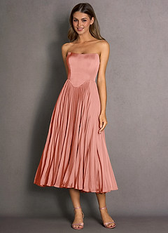 Robe Mi-Longue Corail Celene image2