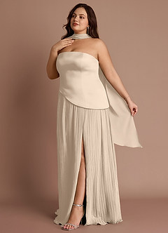 Vestido Crema Largo Tierney image11
