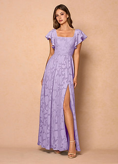 Anna Lilac Ruffled Maxi Dress image3