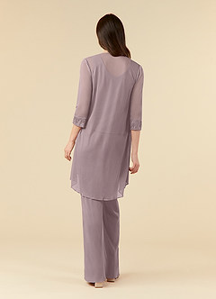 Azazie Frances Mother of the Bride Dresses Dusk Jumpsuit/Pantsuit Scoop Mesh Dress image2