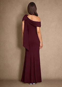 Azazie Myers Klänningar till brudens mor Klänning Sjöjungfru i Stretch crepe Plisserad Cabernet image2