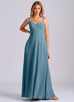 Azazie Beatrice Bridesmaid Dresses Bermuda A-Line Sweetheart Neckline Chiffon Dress image3