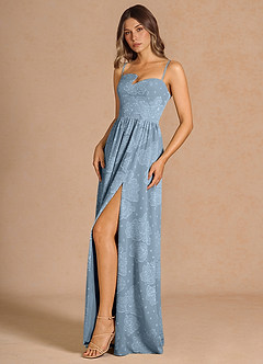 Philomena Powder Blue Maxi Dress image5