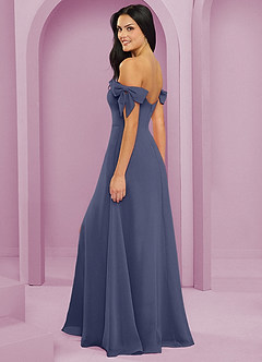 Barbie ♥ Azazie Brautjungfernkleider Wandelbar A-Linie Schulterfrei Chiffon Kleid Sturm image6