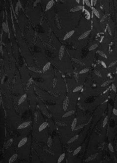 Azazie Arizona vestidos de madre de la novia Vestido de Negro de Tul de Corte Recto con Encaje image6