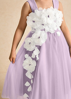 Azazie Dovey Flower Girl Klänningar Klänning Balklänning i Tyll Rosett image7