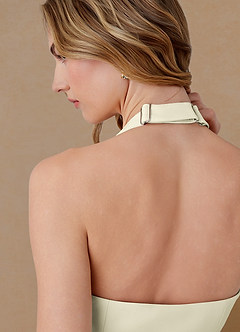 front Liora Marfil Chaleco a medida de tejido refinado